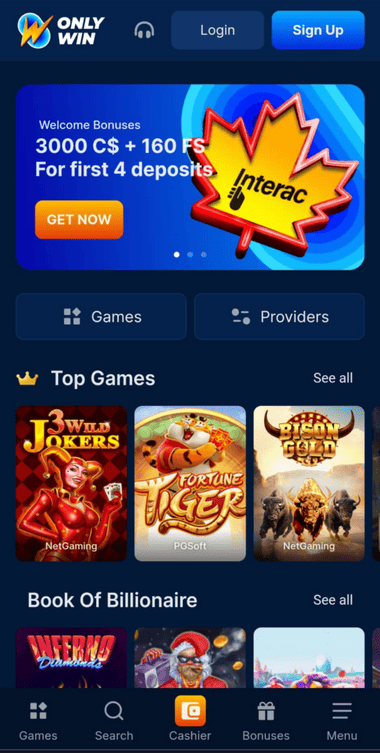 Onlywin Casino Download Mobiele App